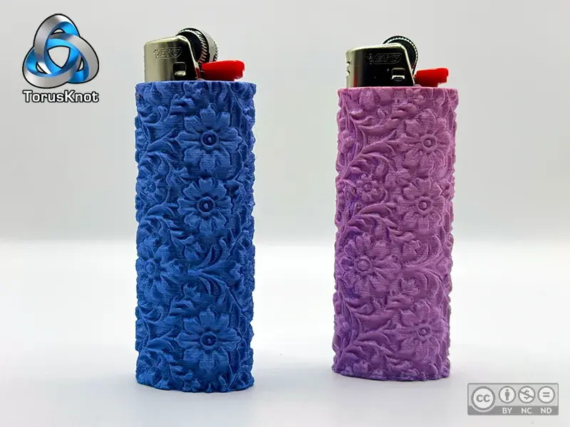Floral Texture BIC Lighter Cover