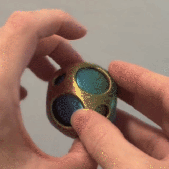 Miniatura 6 do modelo 3D Spinning Sphere Inside Sphere | Print-in-Place Fidget Toy