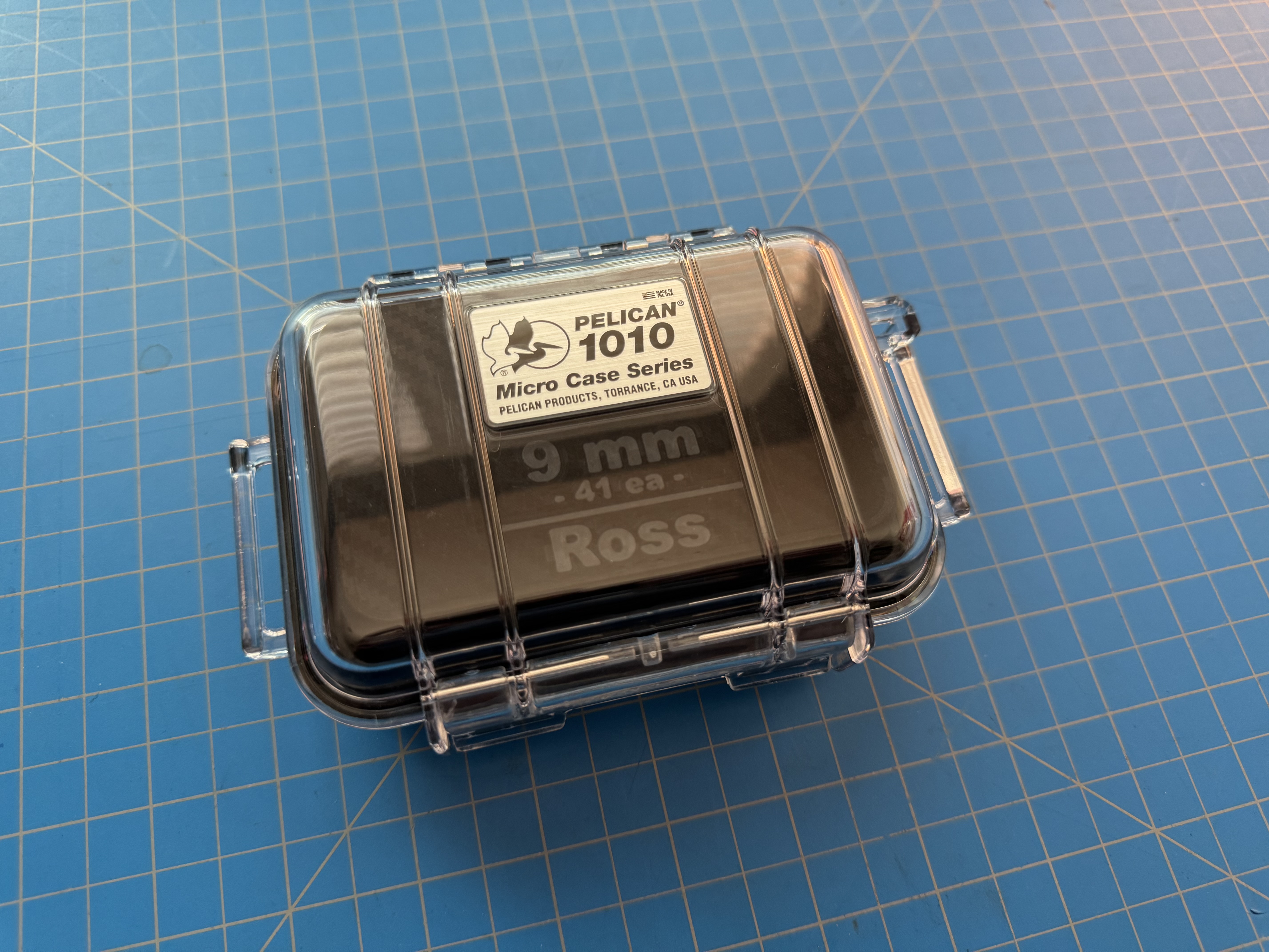 9mm Ammo Case Insert for Pelican 1010 (41 Rounds)