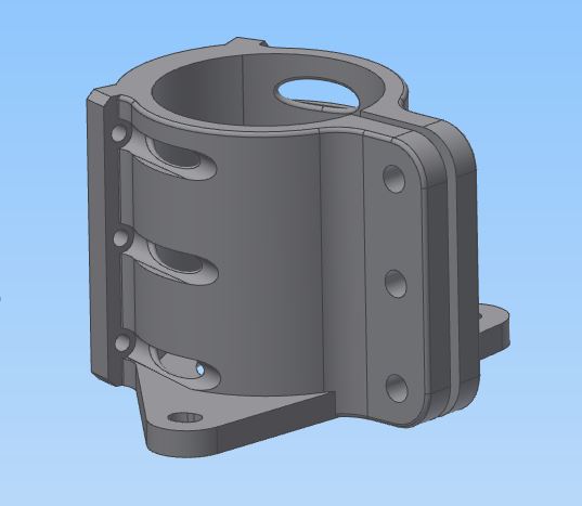 MPCNC 525 52mm Spindle mount for dust collection