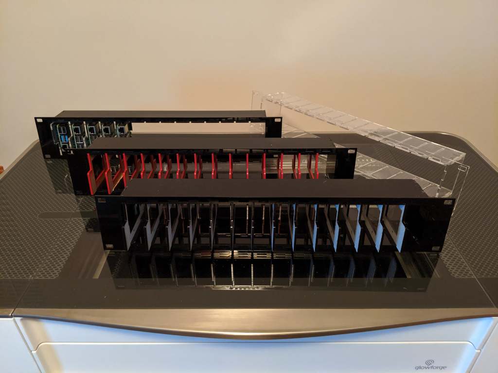 Laser cut Raspberry Pi rack mount