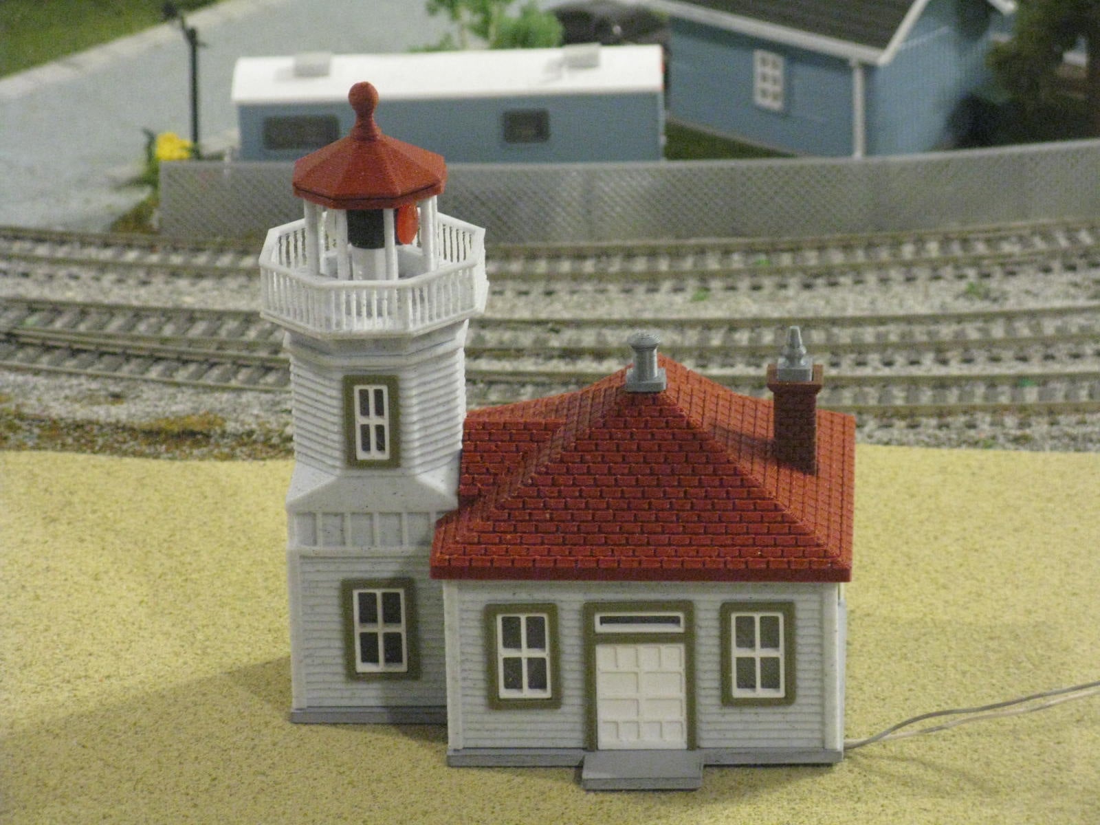 HO Scale Mukilteo Lighthouse with Lighted Rotating Beacon
