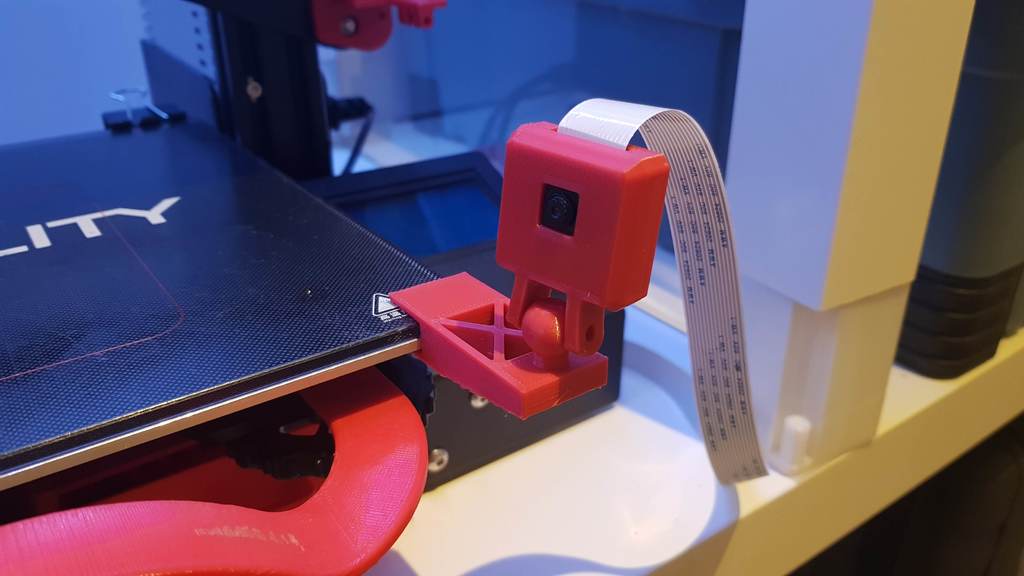 Ender 3 Raspberry Pi Camera Bed Mount