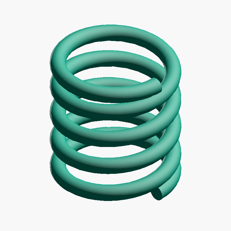 Parametric Coil Spring Generator (STEP, Customizable, CNC & 3D Printing)