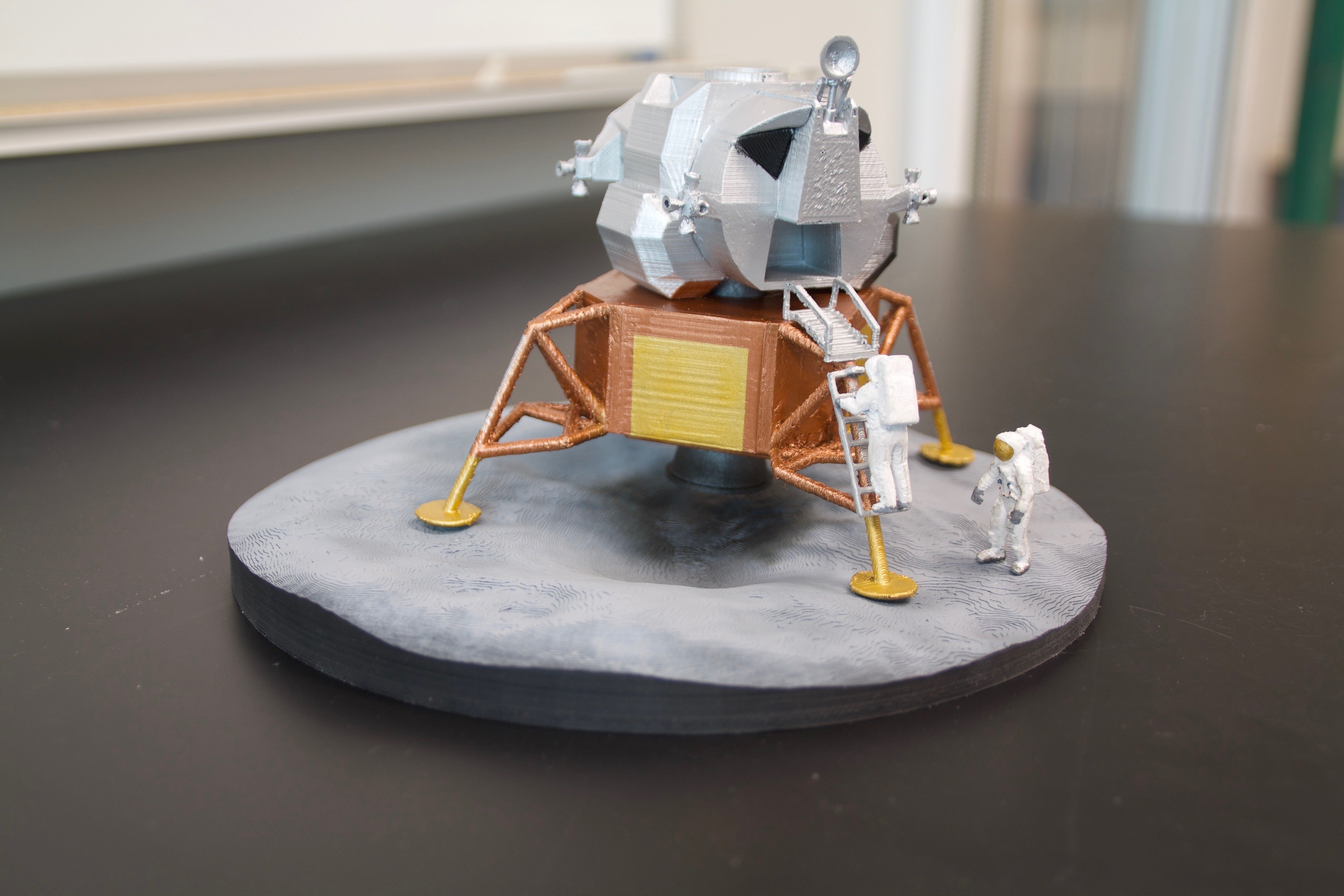Apollo 11 lunar lander simplified legs and base