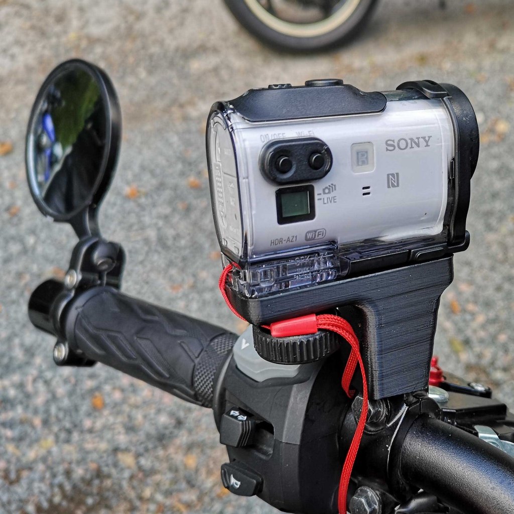 Sony action camera mount for gsxs1000f