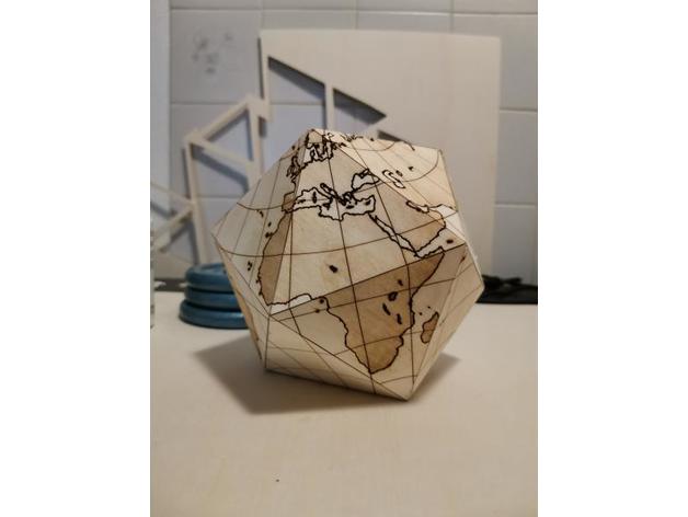 Dymaxion Globe Optimised For Inkscape
