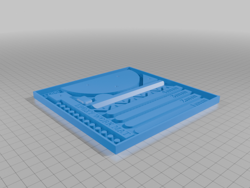 Epoxy work mat