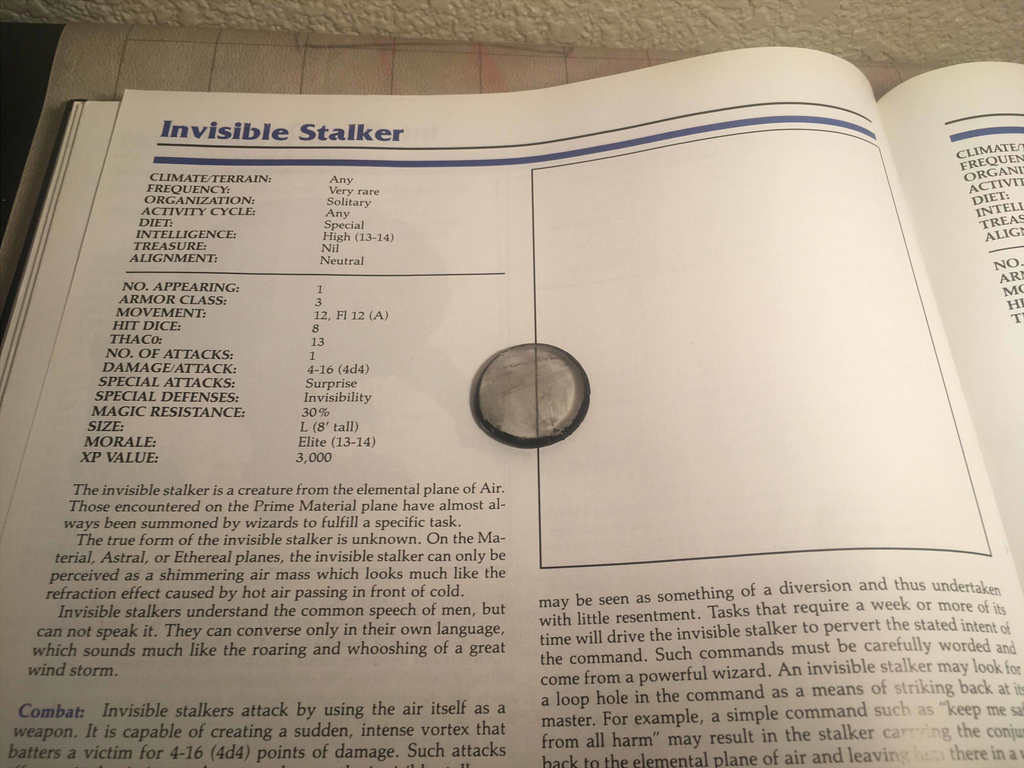 2nd ed AD&D Invisible Stalker