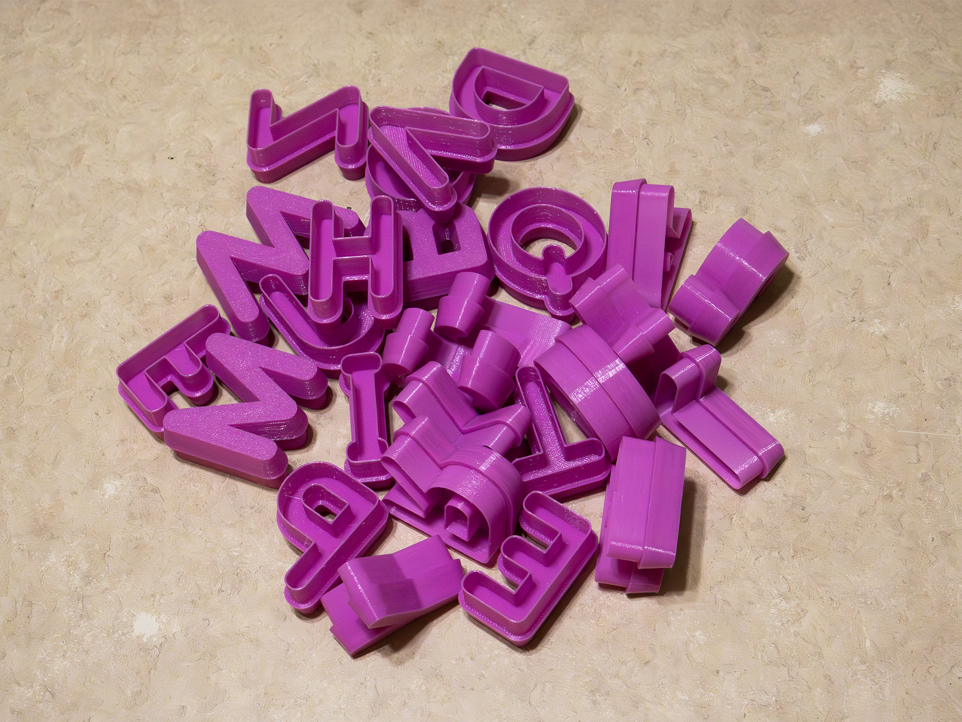 Customizable Alphabet Cookie Cutters