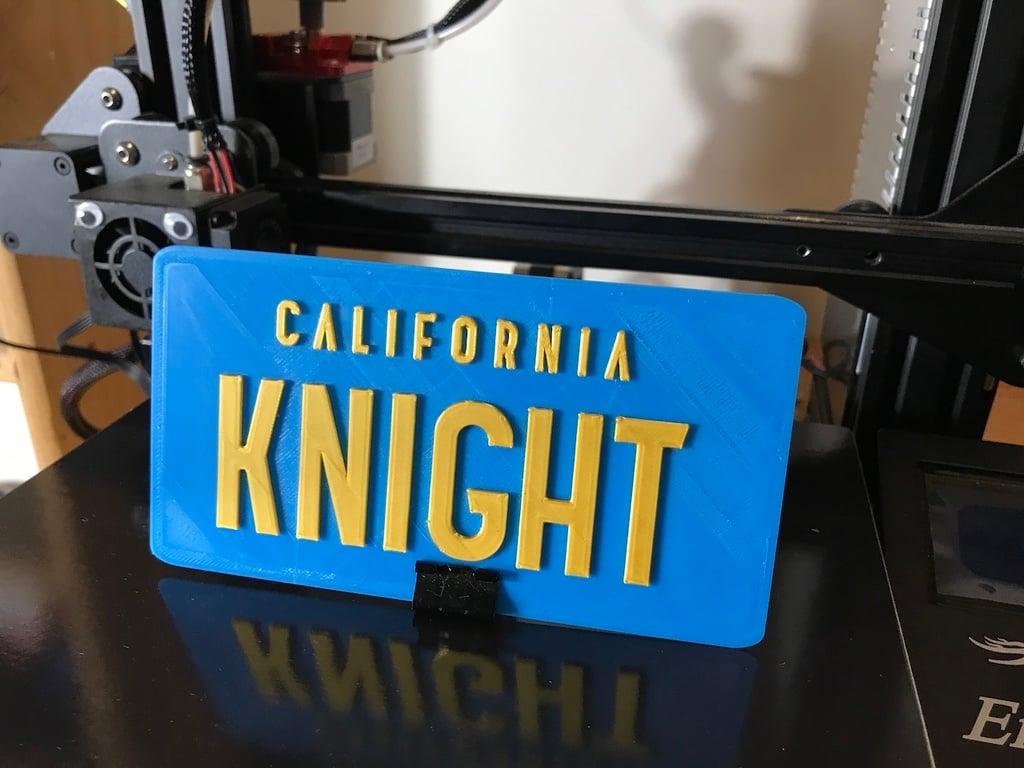 KITT license plate