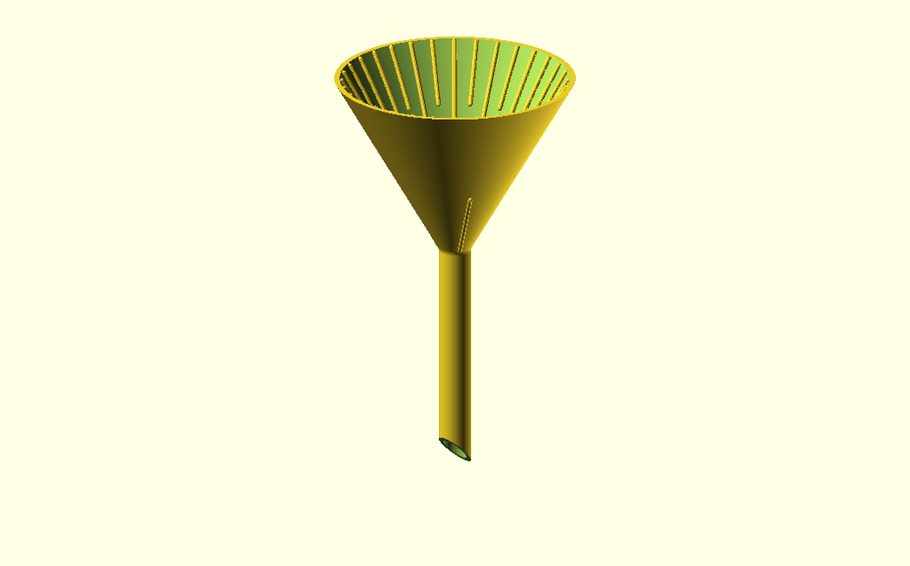 Customizable laboratory funnel for gravity filtration