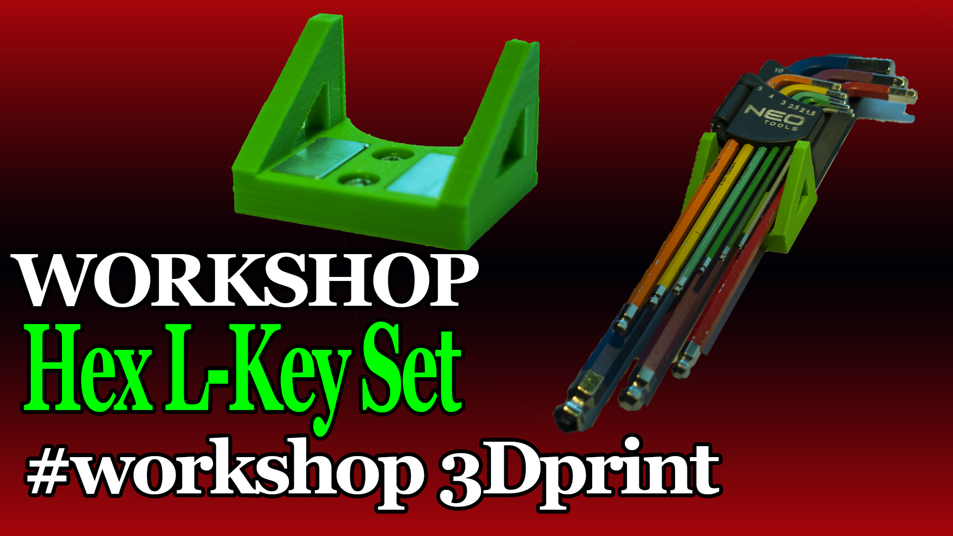 Workshop magnetic handle fo hex L-key Set