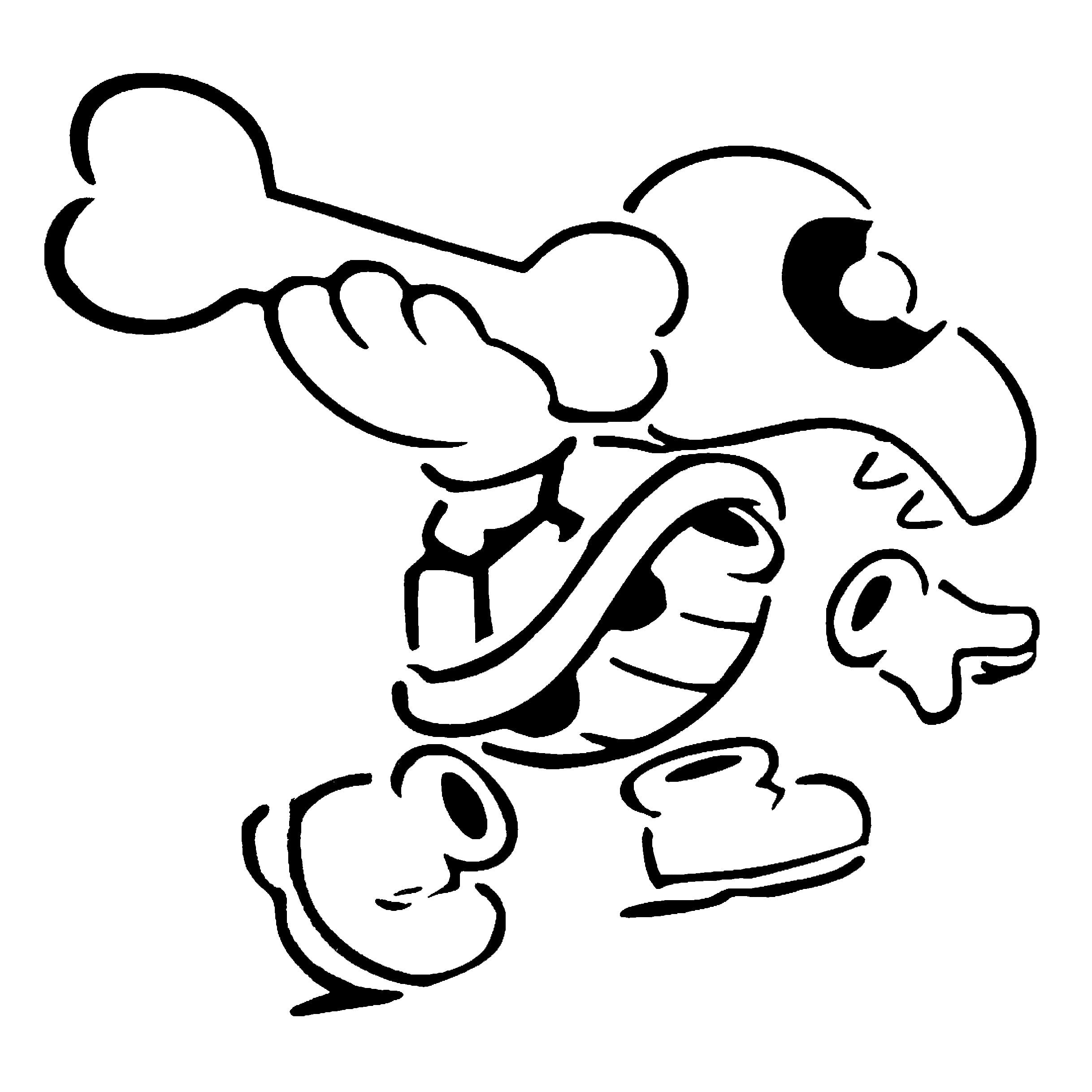 Dry bones stencil 2