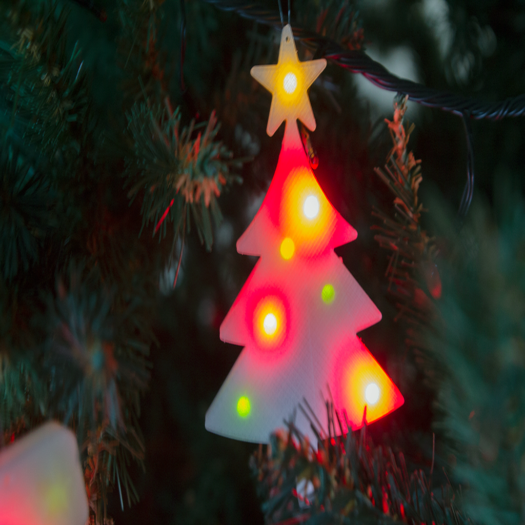 3D Holiday Ornaments with LEDs