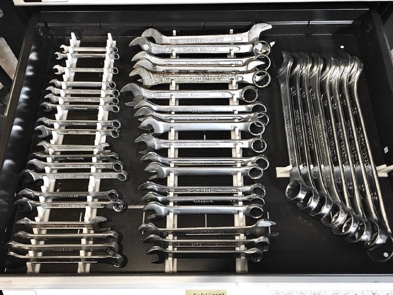 wrench holder / organizer (long, modular)