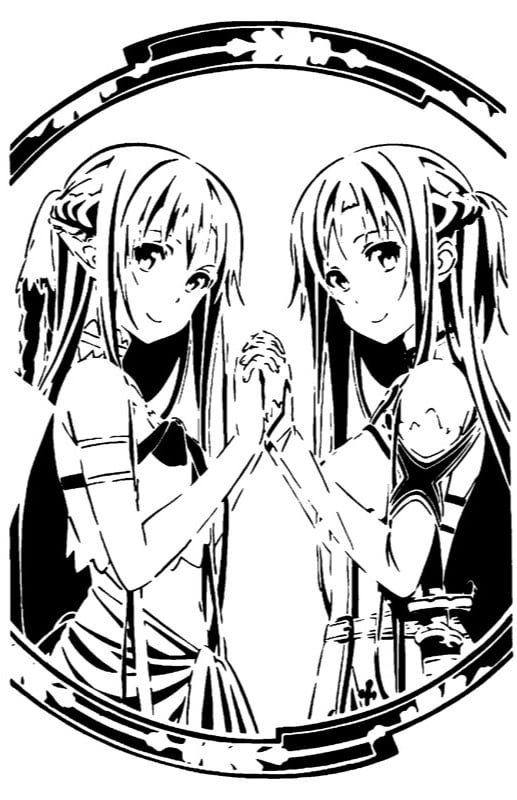 SAO Asuna stencil 3