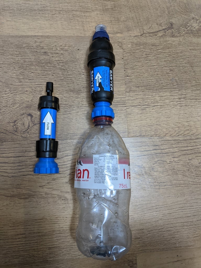 Sawyer Squeeze Adaptor for Evian bottles