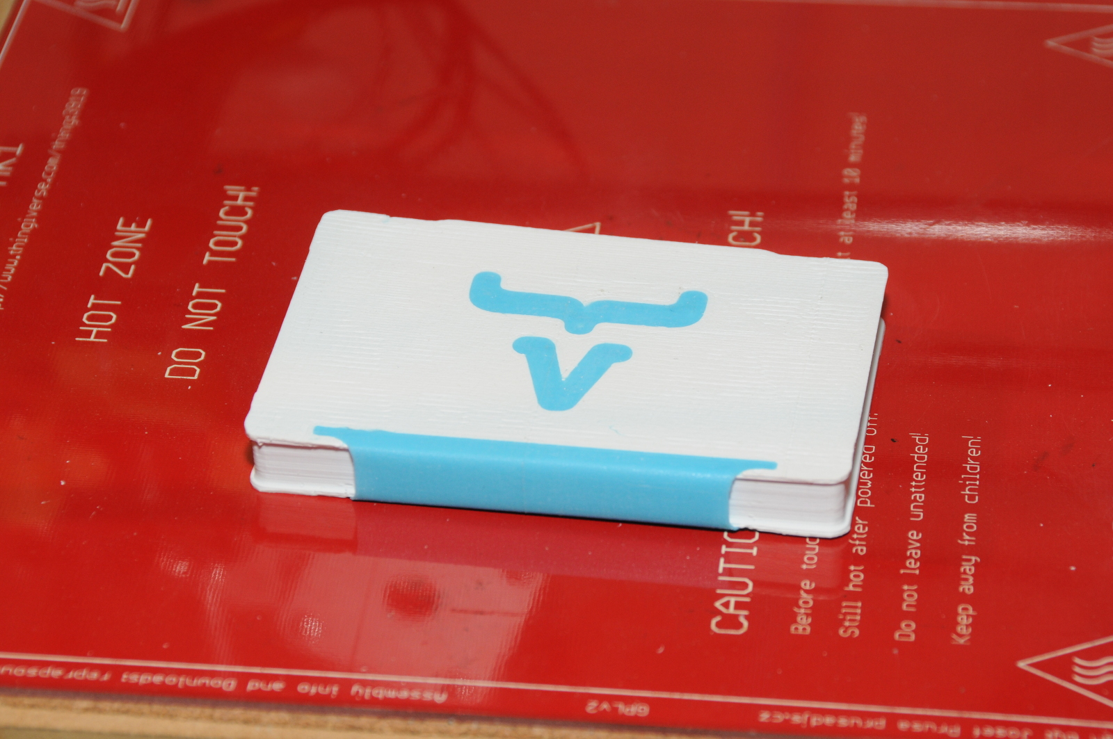 Case with flexible filament hinge