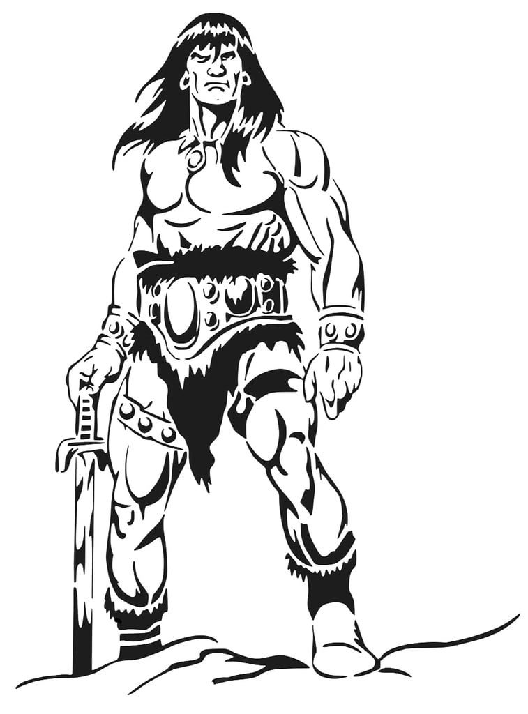 Conan the Barbarian stencil