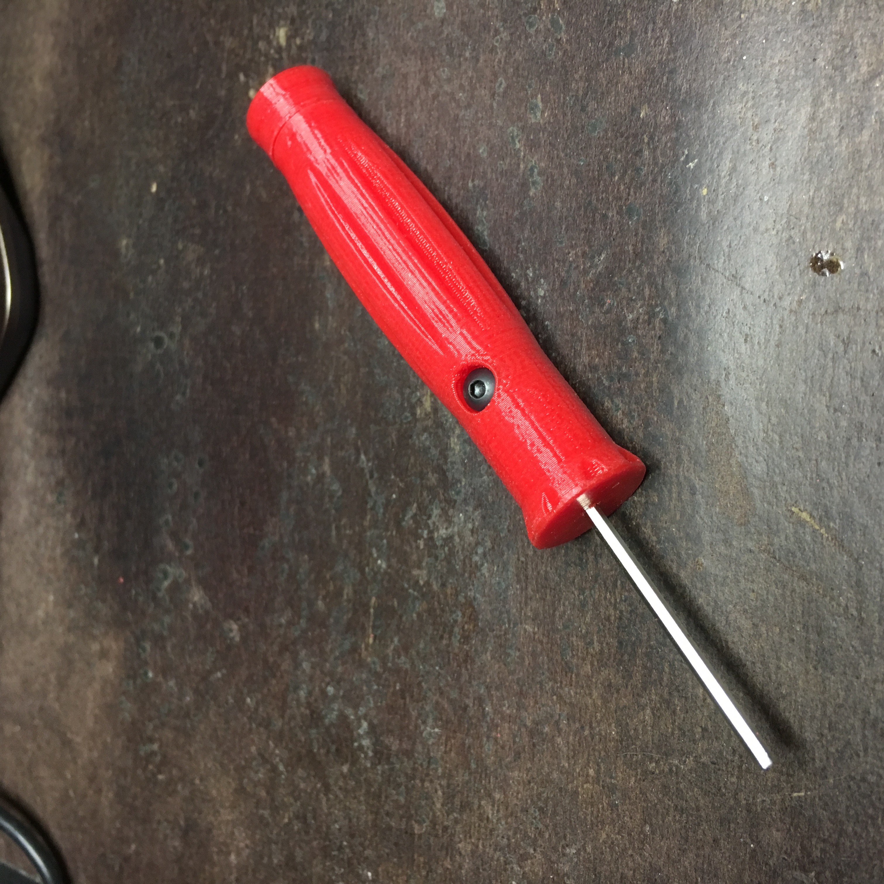 Allen Screwdriver with ball bearing end spinner