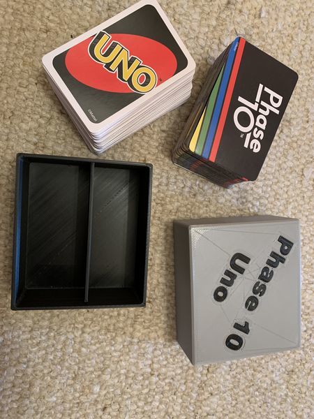Card Game Box for Uno and Phase 10