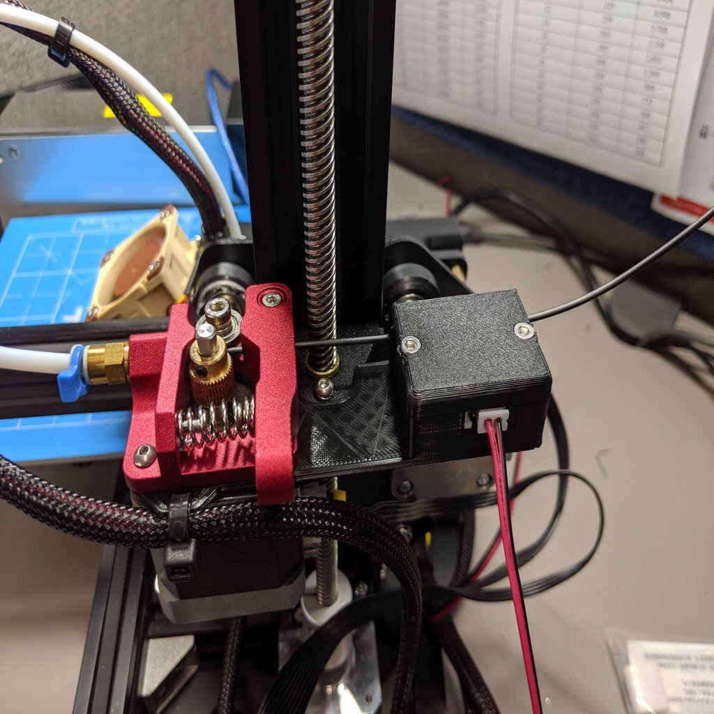 Creality filament runout switch sensor mount (stock and BMG)