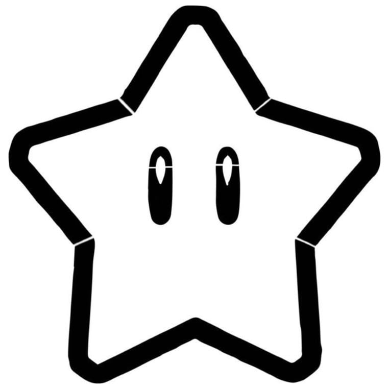Super Star stencil