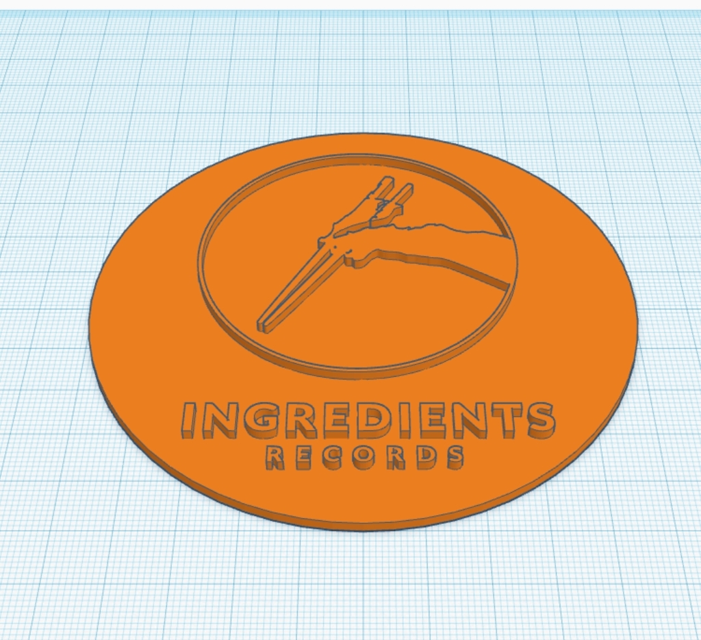 Ingredients Records logo coaster