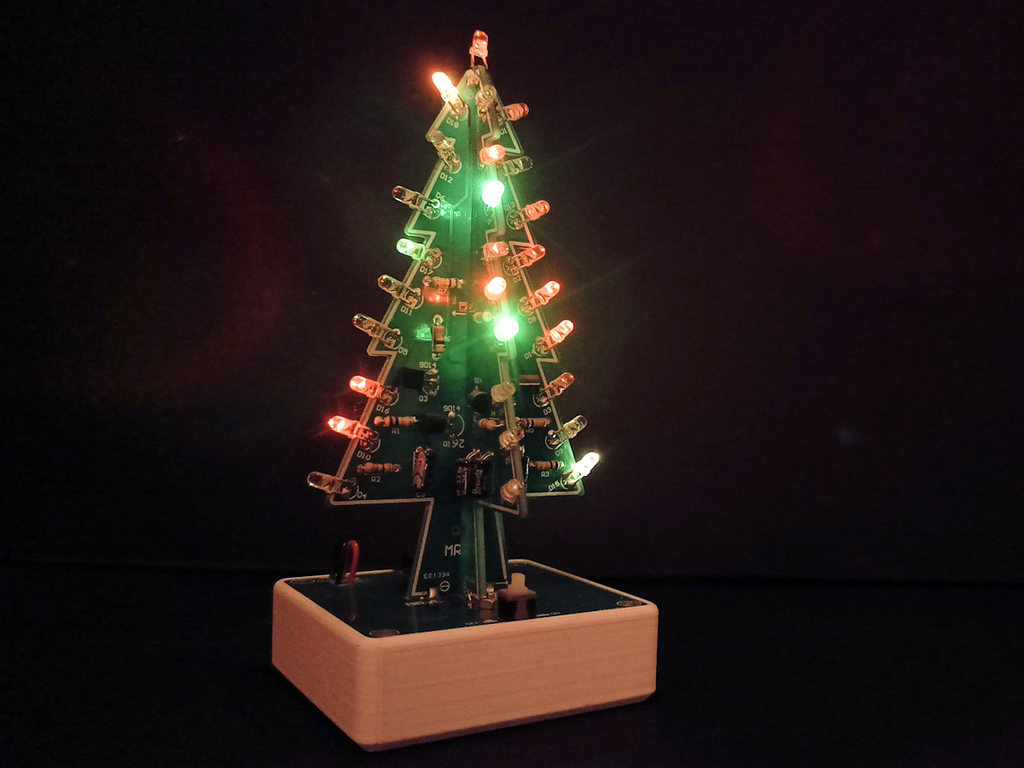 3D Xmas Tree Led DIY Kit BatteryCase