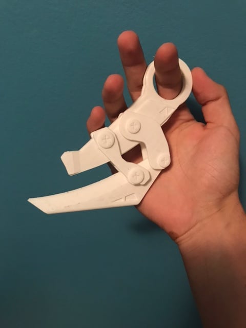 Valorant inspired foldable karambit (print in place)
