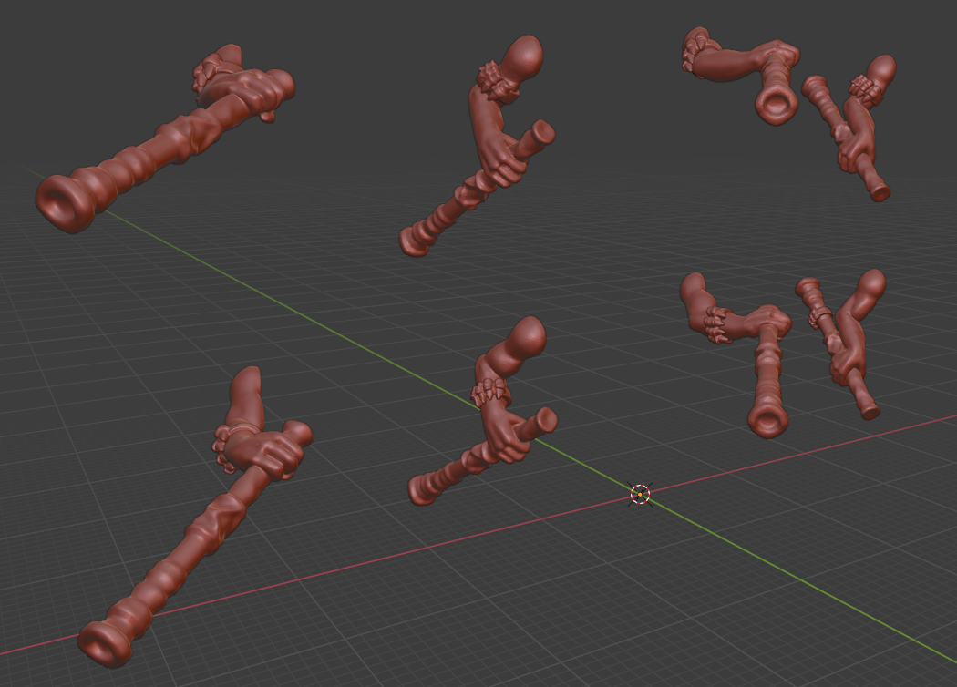 Skinny Lizardmen Blowpipes