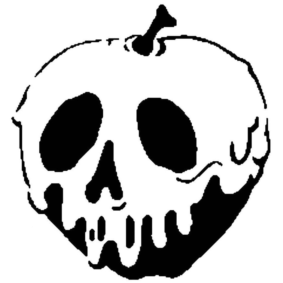Poison Apple stencil