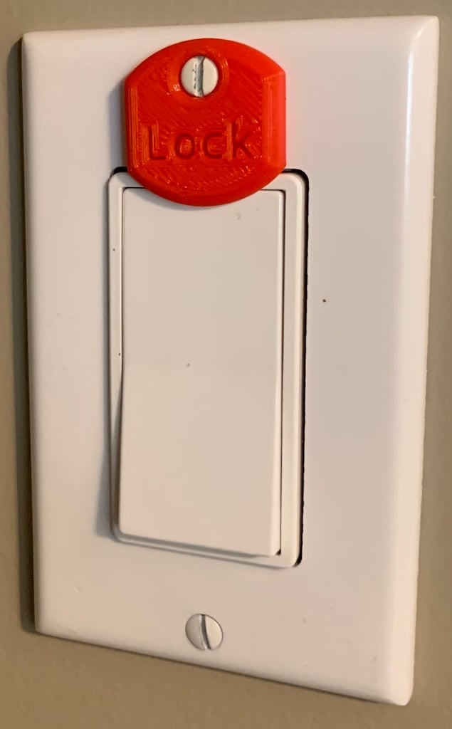 Decora Light switch lock