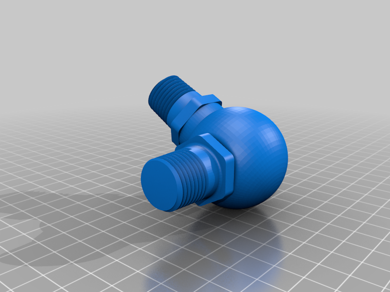1/2" NPT plug print in place ball joint