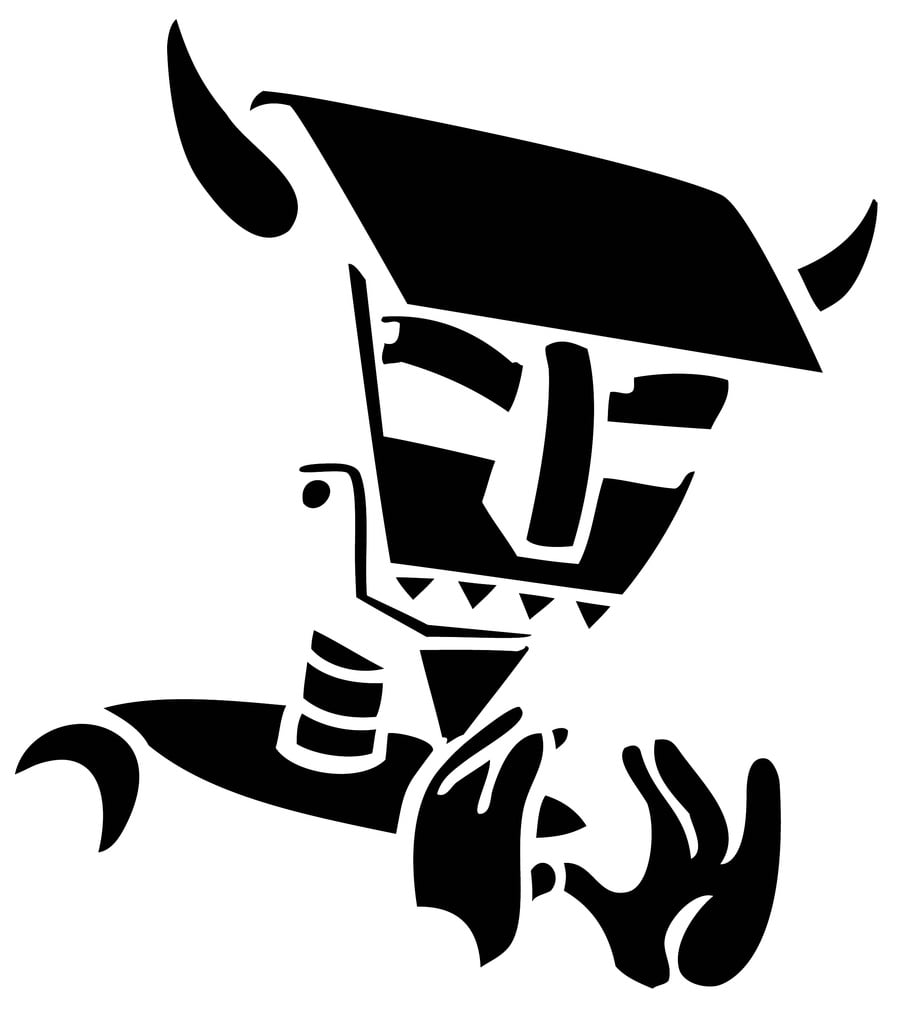 Robot Devil stencil