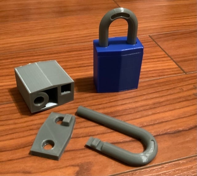 Padlock with hidden compartment
