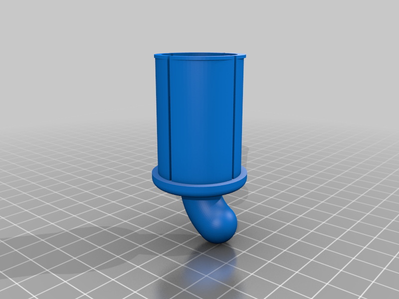 Clothes Rod End Cap with hook