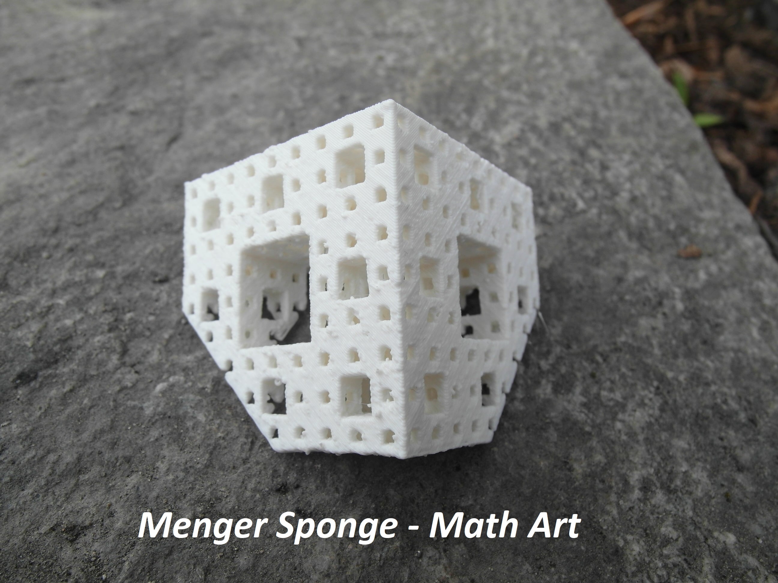 Menger sponge customizable