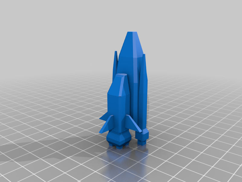 Low poly space shuttle