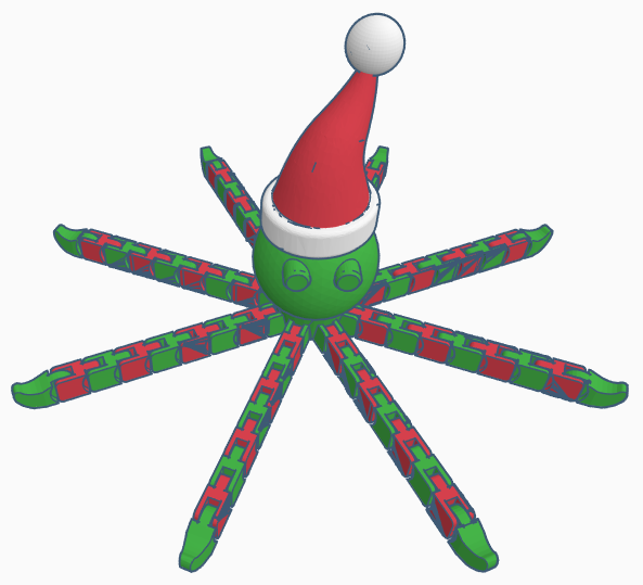 Flexi Christmas Octopus