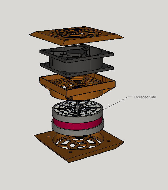 Ikea Lack table ventilation kit