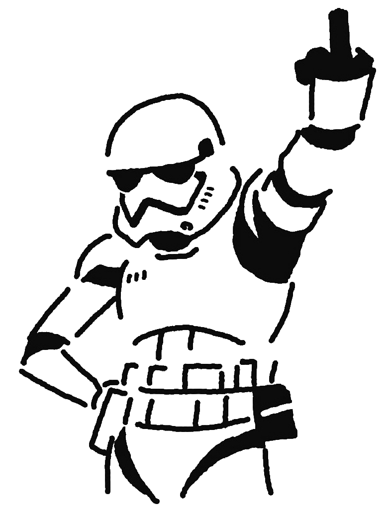 Storm Trooper stencil 4