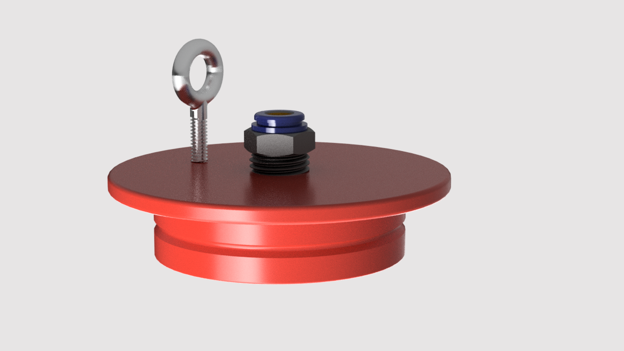 Cap for vacuum pump - almost parametric