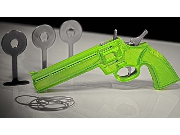3D printable RUBBER BAND GUN