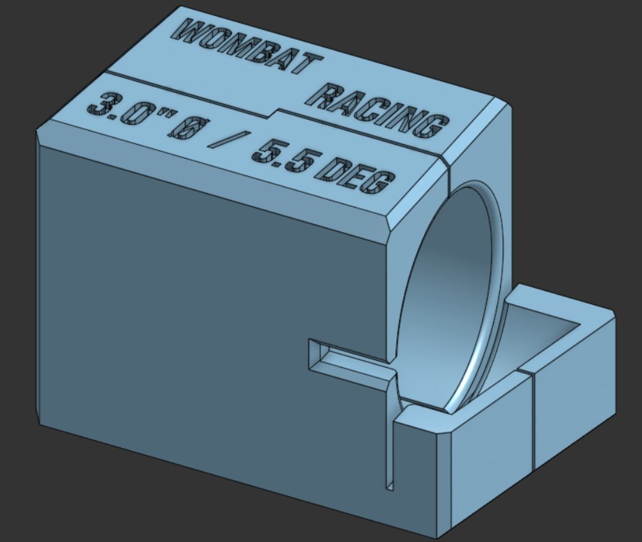 3.0" Pie Cut Jig (5.5 Deg Cuts)