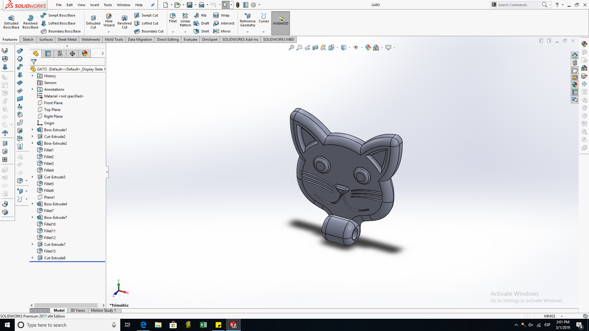 LLAVERO DE GATO