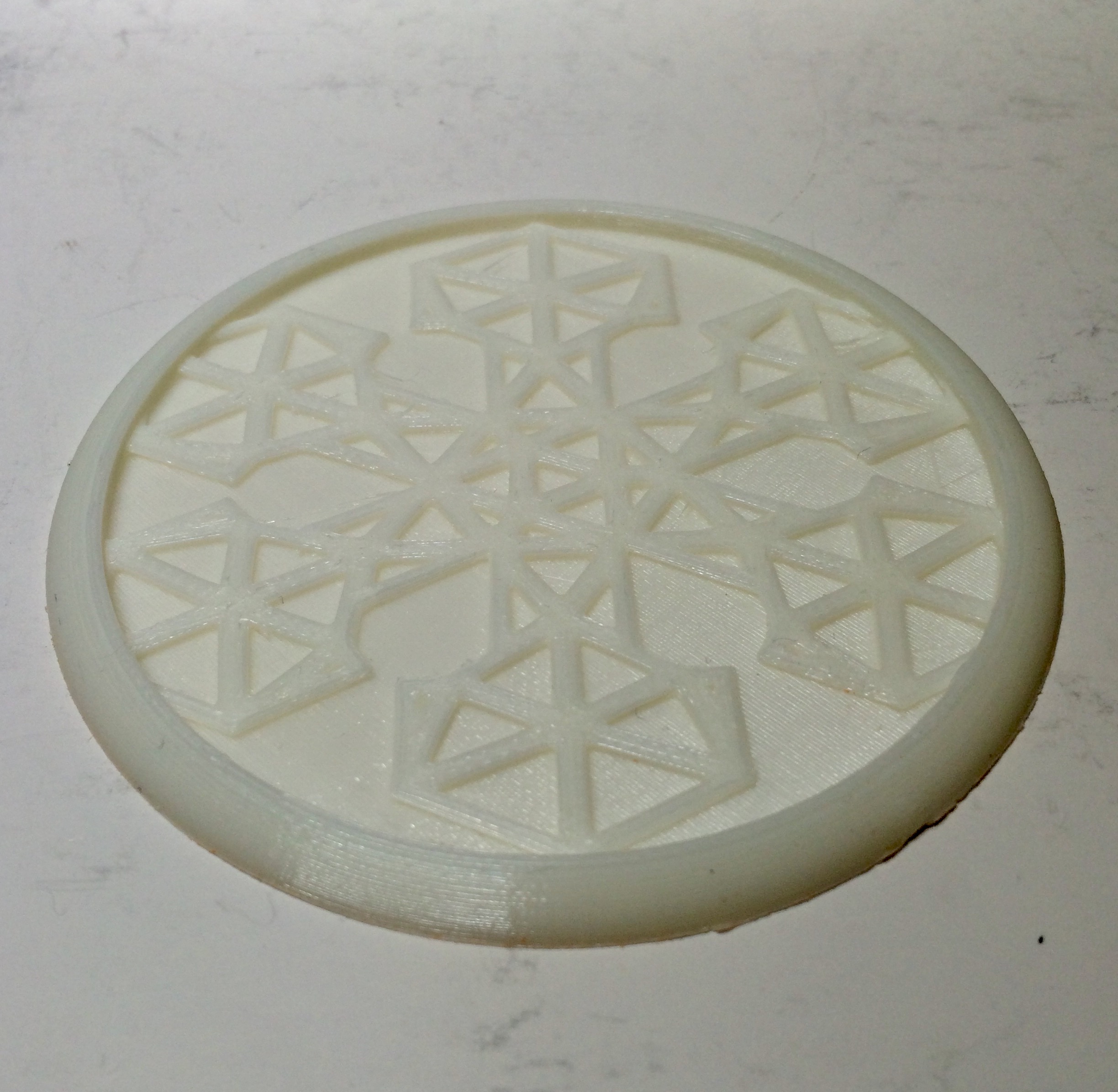 Snowflake coaster