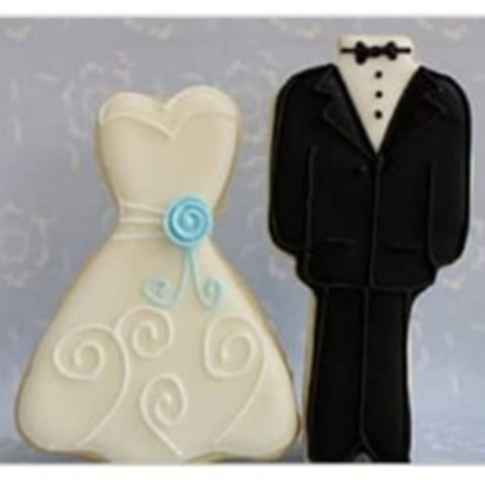 wedding tux/dress cookie cutters