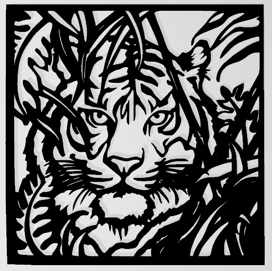 Tiger wall art/stencil